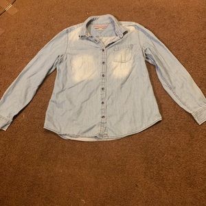Tommy Hilfiger blue jean button up